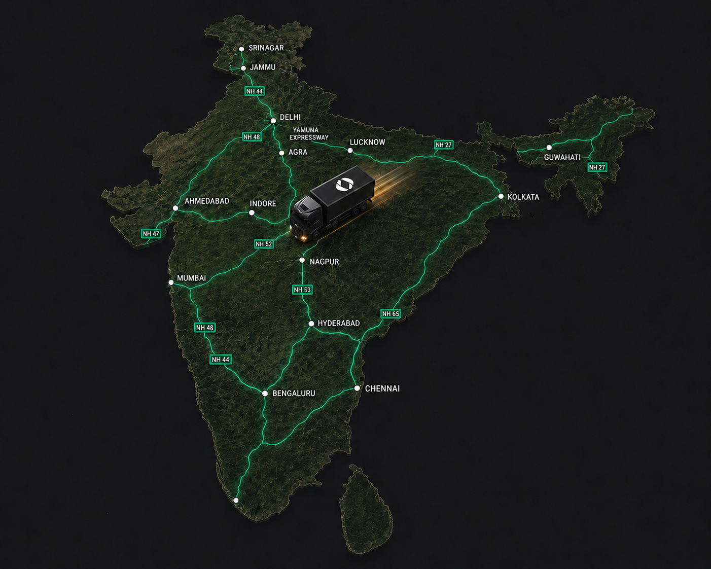 India map showing Recykal presence across 28 states